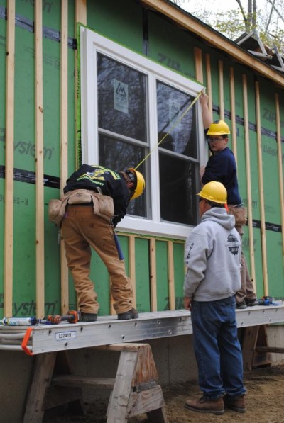 Men working on construction